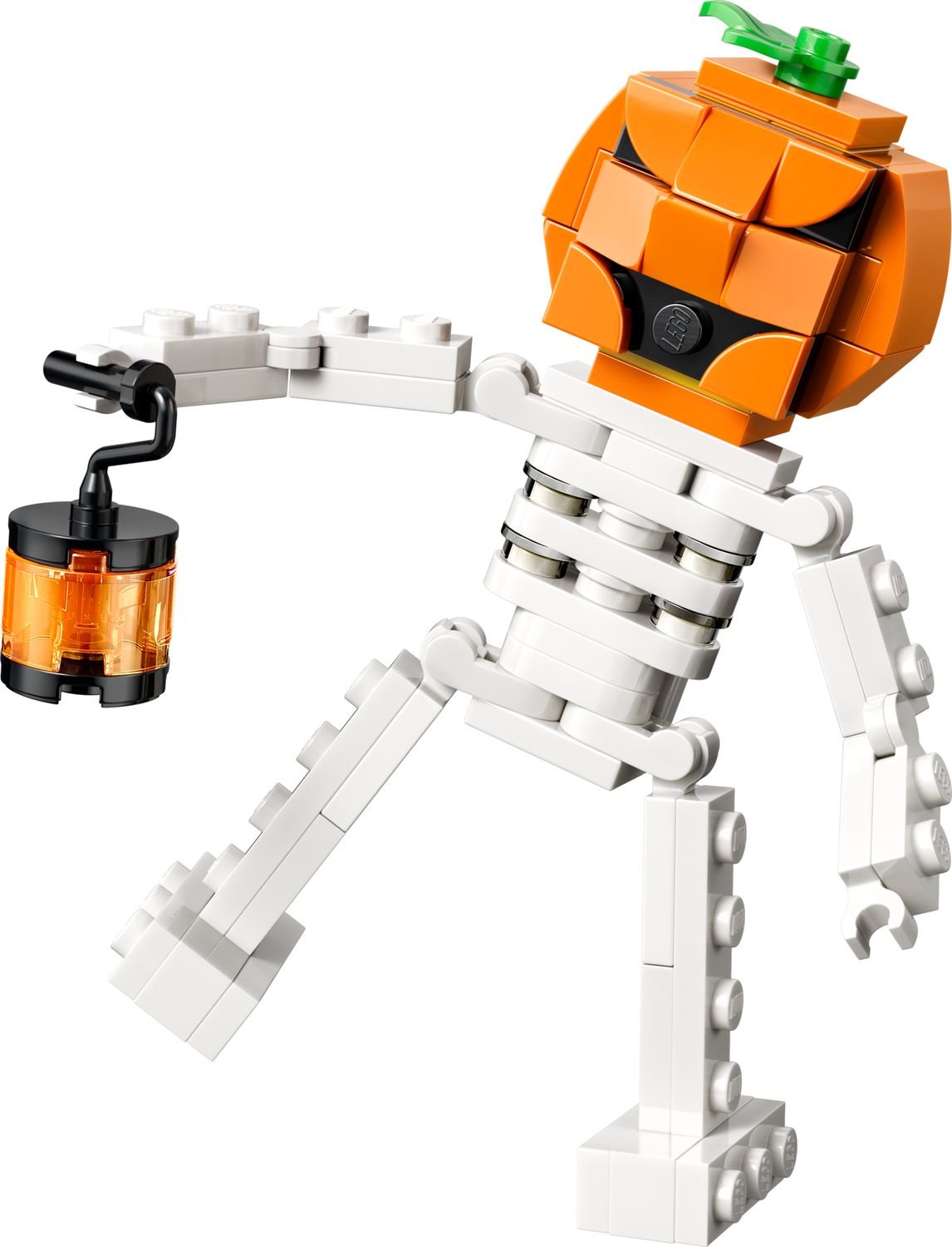 LEGO Leuk halloweenskelet 30717 met pompoenhoofd en lantaarn