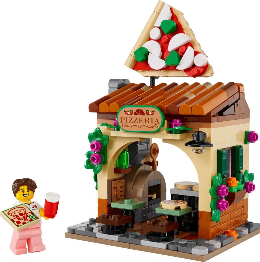 LEGO Restaurants van de wereld: Italië 40909, met pizzeria, pizzaoven en restauranteigenaar